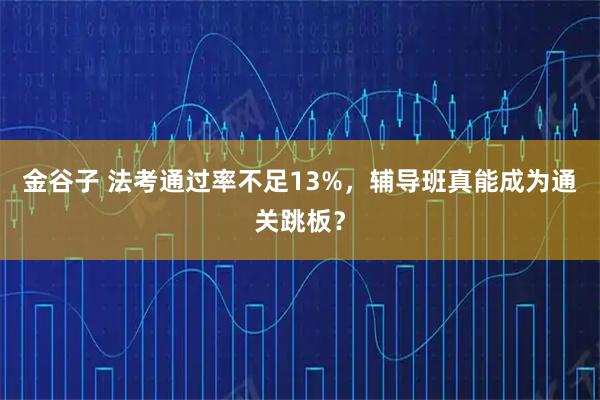 金谷子 法考通过率不足13%，辅导班真能成为通关跳板？