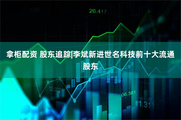 拿柜配资 股东追踪|李斌新进世名科技前十大流通股东